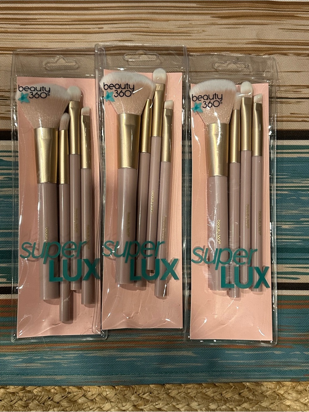 12 piece beauty 360 make up brush set – pink – blush, concealer, eyeshadow,
